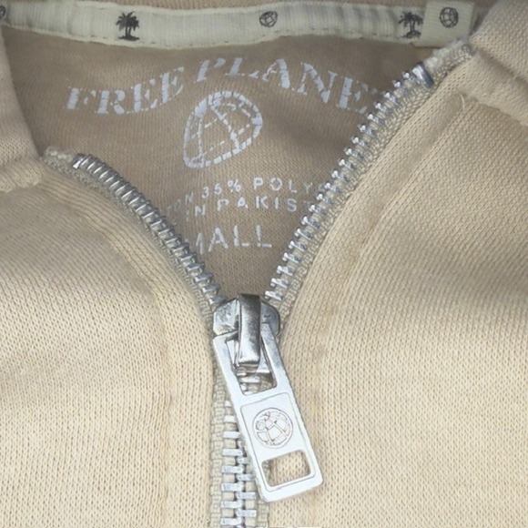 Free Planet Tops - Free Planet Hoodie Beige Women's High Quality Brand Sz S Comfy Cozy